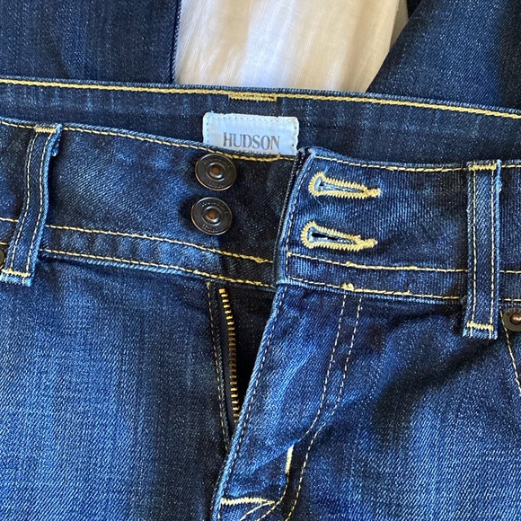 Hudson Elm Blue Denim Cotton Bootcut Low Rise 28 - Picture 2 of 11